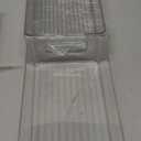 MVOVM Refrigerator Organizer Bins 3 Pack Fridge Organizers with Handles Clear Freezer Storage Containers for Pantry, Cabinets,Shelves, Drawer – Plastic Kitchen Organizers