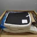 Office Chair Computer High Back Adjustable Ergonomic Desk Chair Executive PU Leather Swivel Task Chair with Armrests Lumbar Support (White)