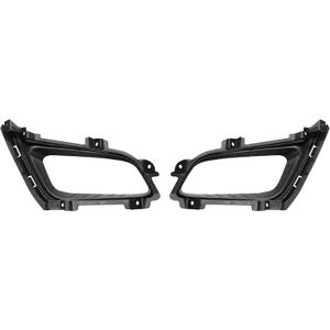 OUKANING - For Kia Optima 2014 2015 Lower Bumper Fog Light Lamp Cover Bezel Frame Trim Set Left and Right Side