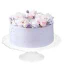 12 Inch Cake Stand for 10 Inch Cakes, Porcelain Wedding Cake Stand for Party, Round Dessert Cake Display Stand Plate - Elegant White Cake Pedestal Stand for Birthday, Baby Shower, Christmas, and Party Display (12 Inch)