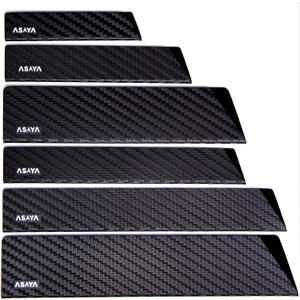 Asaya Professional Knife Edge Guards -Universal Blade Covers - Extra Strength, ABS Plastic and BPA-Free Felt Lining, non-Toxic and Food Safe - Knives Not Included (6Pcs)