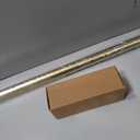 MODE Cambria Designer Brushed Gold Luxury Curtain Rod - 3.5 ft