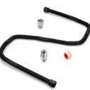 Stanbroil 1/2" OD x 3/8" ID 36" Non-Whistle Flexible Flex Gas Line Connector Kit for NG or LP Fire Pit and Fireplace
