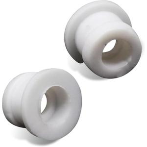 2 PCS Shifter Cable Bushing Kit, 15mm Rubber Grommet Plug, OEM #DG9Z-7K340-A, Transparent Transmission Bushing Repair Kit, Compatible with Ford Focus MK, Lincoln (White)