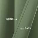 Mrs.Naturall Short Curtains for Small Windows,52x30 Inches Long,Sage Green