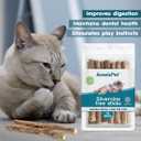 2 x AmeizPet Catnip Sticks for Cats, Cat Dental Chew Sticks - Natural Matatabi Cat Dental Care, Silvervine Cat Teeth Cleaning (12 pcs)