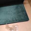 ALASDO 30 Inch Folding Storage Ottoman Bench with Hidden Storage, Velvet Storage Ottoman Foot Rest Stool, End of Bed Bench for Bedroom, Living Room, Entryway and Closet, Dark Green, 30"D x 15"W x 15"H