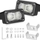 LED Pods 3" 40W CREE LED Low Beam Fog Lights Small Off Road Lights | 2pcs Driving Combo Beam Ditch Head Lights Pods for Trucks Dirt Bike Motorcycle UTV ATV SUV