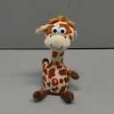 Hopearl Talking Giraffe Repeats What You Say Shaking Head Electric Interactive Animated Toy Speaking Plush Buddy Gift for Toddlers, 9.5''