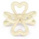 Haakaa Silicone Clover Teether Toy - Food Grade Silicone Teething Toys for Babies 3-6 Months 6-12 Months, Soft & Easy Hold Chew Toy for Infant, BPA Free (Oat)