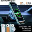 360 Magnetic Swivel Ring for iPhone 17 pro case, Lake Blue