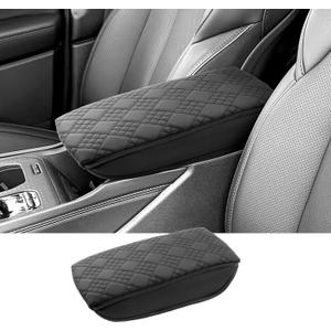 2024 2025 Wagoneer S Center Console Cover for Jeep Wagoneer S All-Electric SUV (Limited/Launch Edition), Cushion&Comfy Leather Armrest Cover 2025 Wagoneer S Accessories (Padded)