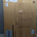 ZOMISIA Collapsible Dog Crate for Large Dogs - 36" L Heavy Duty Dog Kennel No Tools Required with 4 Sides Steel Foldable Cage for Dogs Indoor Furniture, Portable Carrier with 2 Smooth Wheels, Beige