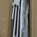 DWANTON Dog Crate Furniture with Cushion, Wooden Kennel Table with Double Doors, Indoor Dog House, Small/Medium/Large Size, 27.2" L, White+Rustic Brown