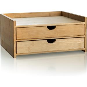 Prosumer's Choice 2-Tier Desk Organizer with Dual Pull-Out Drawers for Countertop - Compact Desk Storage Solution for Documents, Paper and Other Supplies - Office Organization - Fully Assembled