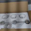 A1A9 4 Light Bathroom Vanity Light Fixtures, Brushed Brass Modern Wall Lights with Clear Glass Shade, Vintage Wall Sconce Lighting for Living Room, Mirror, Bedroom, Hallway (Gold, 4-Lights)