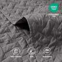 Bedsure Oversized King Quilts - Lightweight Bedspreads Oversized King Size with Basket Weave Pattern, Soft Quilt Bedding Set, Grey Comforter Set Coverlet 2 Pillow Shams (120" x 120") | Skin-Friendly Soft, All-Season Comfort, Breathable, Lightweight, Machine Washable