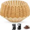 150 Count Coffee Filters Compatible with Bunn 8-12 Cup, Unbleached Paper Coffee Filters, Basket Style Coffee Filters 8-12 Cup, Commercial Coffee Filters for Smooth Brewing at Home or Cafe