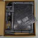 Large Standing Turtle Basking Platform, 10.8" Width Aquatic Resting Area, DIY Ramp with PVC Pipes and EggCrate Suction Cups, Turtle Tank Accessories