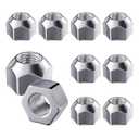 10 PCS 1/2-20 Inch Lug Nuts, 509 Trailer Lug Nuts Open End Acorn Lugs, Zinc Plated Wheel Tire Lugs Replacement for 1/2" Wheel Lug Studs Dexter EZ Lube Trailer Camper RV Truck