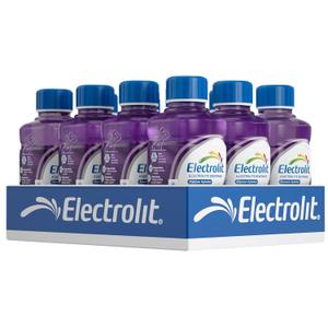 Electrolit, Electrolyte Beverage, Grape, 21 Fl Oz bottle (Pack of 12), BBD 07/2025