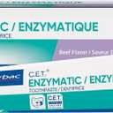 Virbac C.E.T. Enzymatic Toothpaste Eliminates Bad Breath by Removing Plaque and Tartar Buildup Best Pet Dental Care Toothpaste Beef Flavor 2.5 Oz Tube (Color Varies) 08 2027