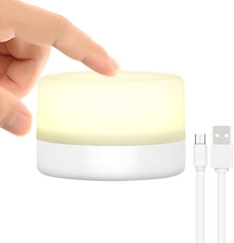 RTSU Bedside Lamp, Dimmable Touch Tap Light Novelty Light, Kids Children Adult LED Nightlight, Table Desk Atmosphere Decorative Mood Light Lamp, Bedroom Living Room Baby Nursery Night Light