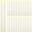 30 Pack Flameless Taper Candles Battery Operated LED Taper Candles Bulk Flickering Fake Candle Sticks for Home Decor, Wedding, Party, Christmas, Battery Not Included