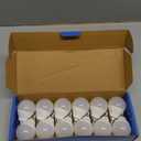E12 LED Candelabra Light Bulbs, 60 Watt Equivalent, 120V Chandelier Llight Bulb, A15 / G45 Shape Ceiling Fan Light Bulbs, Bright Small Bulb Non-Dimmable, Warm White 2700K, 12 Pcs (12 Count (Pack of 1))