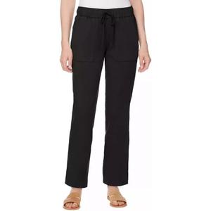 Buffalo David Bitton Women's Soft Tencel Cotton Blend Pull On Pants (XX-Large, Black)
