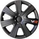 Alpena VR Carbon Vehicle Wheel Covers, Premium European-Made Rim Covers with 3-Step Retention System, Durable Hub Caps Fits Most Steel Wheels, Set of 4, 16 inch, Black