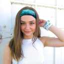 Huachi Women's Headbands Yoga Workout Exercise Headbands for Women Cute Elastic Hair Bands for Womens Hair Tie Dye Bandeau Headband Sweatbands