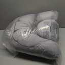 Momcozy Cooling Pregnancy Pillow,Original F Shaped Maternity Pillow for Pregnant Women with Adjustable Wedge Pillow, Full Body Support Pregnancy Pillows for Side Sleeping with Velvet Cover, Light Grey