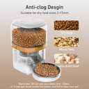Automatic Cat Feeder, 3L Cat Food Dispenser with Anti-Jam Design, Over 180-day Battery Life, 1-6 Meals Per Day with Stainless Steel Cat Bowl, Keep Dry Food Fresh, Timed Pet Feeder Also for Small Dog