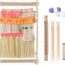 Ayasee Wooden Weaving Loom, Multi-Craft Weaving Frame to Handcraft for Beginners, 15.35x9.84in/39x25cm