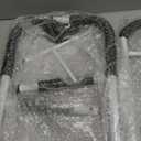 Bed Rails for Elderly Adults Safety - ASTM Approved Adjustable Bed Cane Supports 350LBS with Non-Slip Grip & Storage Pocket, Stable Bed Assist Rails for Seniors, Tool-Free (Medium, Black Curved Handle)