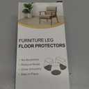 Chair Leg Floor Protectors Square, Silicone Chair Leg Protectors for Hardwood Floors, Furniture Leg Pads Caps Covers Protect Wooden Floors from Scratching 20 Pcs Large (Fit:1-1/16" to 1-5/8")