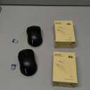 TECKNET Bluetooth Mouse, 4000DPI Wireless Mice for Laptop 2-in-1(BT 5.0/3.0+2.4Ghz) Computer Portable PC Mouse Wireless with USB Receiver for Mac (USB-A+Bluetooth, Black) 2PC