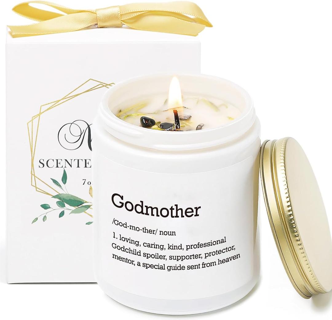 Godmother Candle, Godmother Proposal Gift, God Mother Candles Gift, God Mother Present from Godchild, Birthday Candle Gifts, Vanilla Lavender Scented Candle