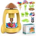 LELESUN DIY Fabric Flower Bouquets Toys, Craft Kits Toys for Kids, Flowers Market Toy, Arts & Crafts for Girls Ages 4 5 6 7 8Educational Activity Preschool, Christmas Birthday Gift for Toddler