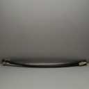 Zenna Home Rustproof Curved Shower Curtain Rod, No Drill Tension or Permanent Mount Adjustable Curved Shower Rod for Bathroom, Easy Install, Rounded for Extra Room, 50 to 72 Inches, Matte Black