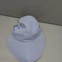 Sun Hats for Womens Wide Brim Visor UV Protection Dual Purpose Hat for Beach Summer Packable Cap (Blue, S)