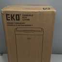 EKO Mirage-T 50 Liter / 13.2 Gallon Touchless Rectangular Motion Sensor Garbage Can, Brushed Stainless Steel Finish