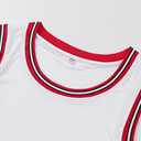 YWIES Plain Basketball Jersey, Blank Team Uniform, Hip Hop Hipster Short Sleeveless Active Shirts (White, M)