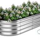 ZFHgarden Raised Garden Bed, 4x2x1ft Raised Beds for Gardening Outdoor for Vegetables Flowers Ground Planter BoxGalvanized Raised Garden Beds