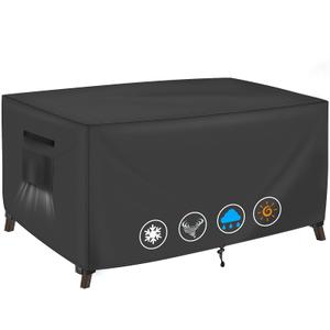 TOHONFOO Outdoor Table Covers Waterproof Square 36x36x28in For Patio,Black