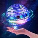 Flying Orb Ball Toys, 2025 Hover Galaxy Ball Soaring Nebula Flying Orb, Hand Controlled Boomerang Spinner, RGB Light Magic Space UFO Cool Toy, Mini Drone for Kid Adults Outdoor Indoor- Navy Blue