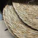 13 Inch Round Woven Placemats Set of 24, Boho Farmhouse Rustic Rattan Wicker Braided Chargers for Dining Table, Water Hyacinth Jute Place Mats for Dinner Plates, Outdoor Patio & Wedding Decor