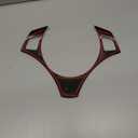 Compatible,  Car Interior Steering Wheel Panel Switch Button Carbon Fiber Texture Cover Decor(Carbon Texture)