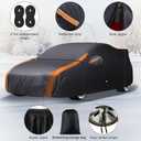 8-Layer All Weather Waterproof Car Cover Custom Fit for Subaru WRX Impreza STI 2007-2025, Lab-Verified Snow/Rain/UV Protection - Zipper Door & Storage Bag